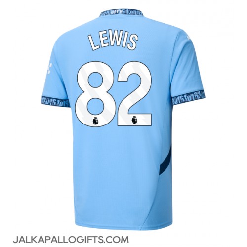 Manchester City Rico Lewis #82 Kotipaita 2024-25 Lyhythihainen